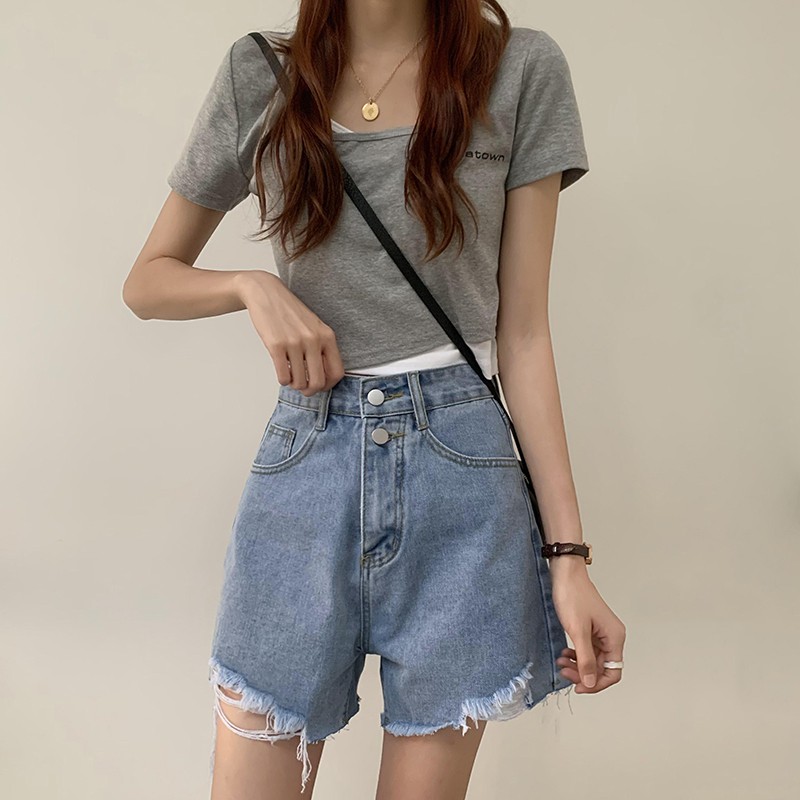 Quần Short Cotton Lưng Thun Co Dãn Cho Nữ