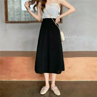 Chân váy nữ dáng dài công sở chun lưng 3 màu mềm mại