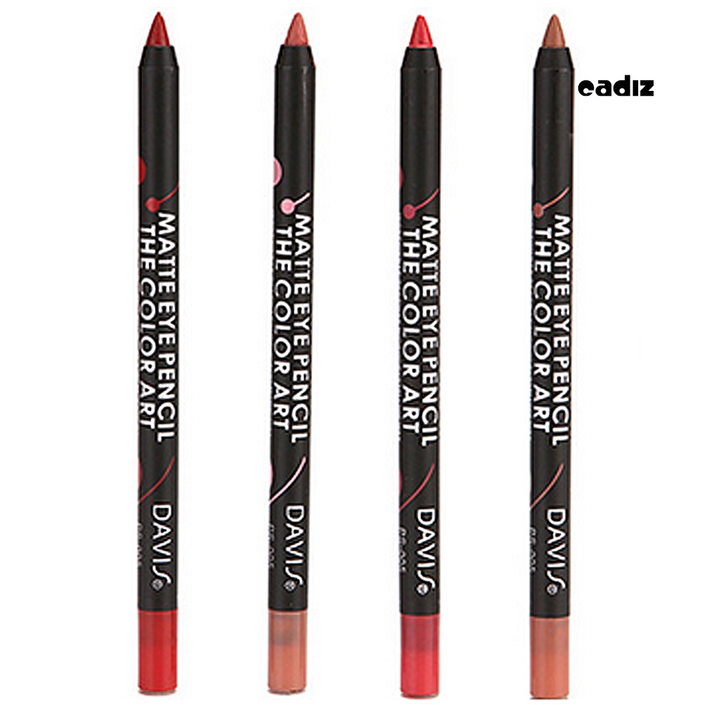Bút Chì Kẻ Viền Môi 12 Màu Chống Thấm Nước Lâu Trôi Chất Lượng Cao