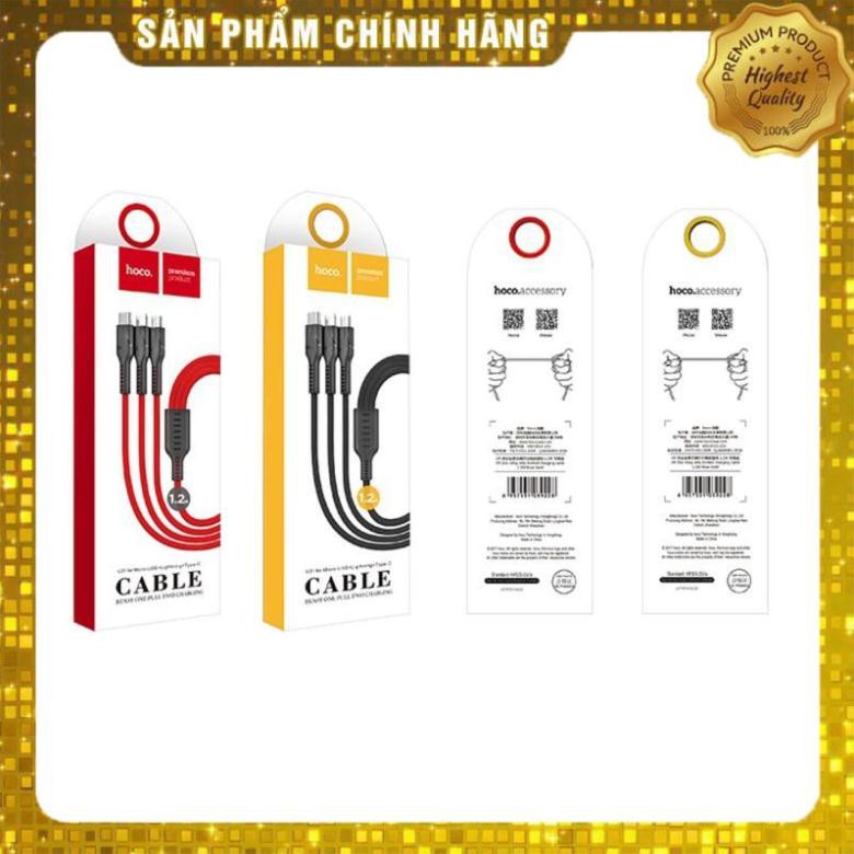 CÁP SẠC HOCO U31 BENEY 3 IN 1 SIÊU BỀN - CHÍNH HÃNG