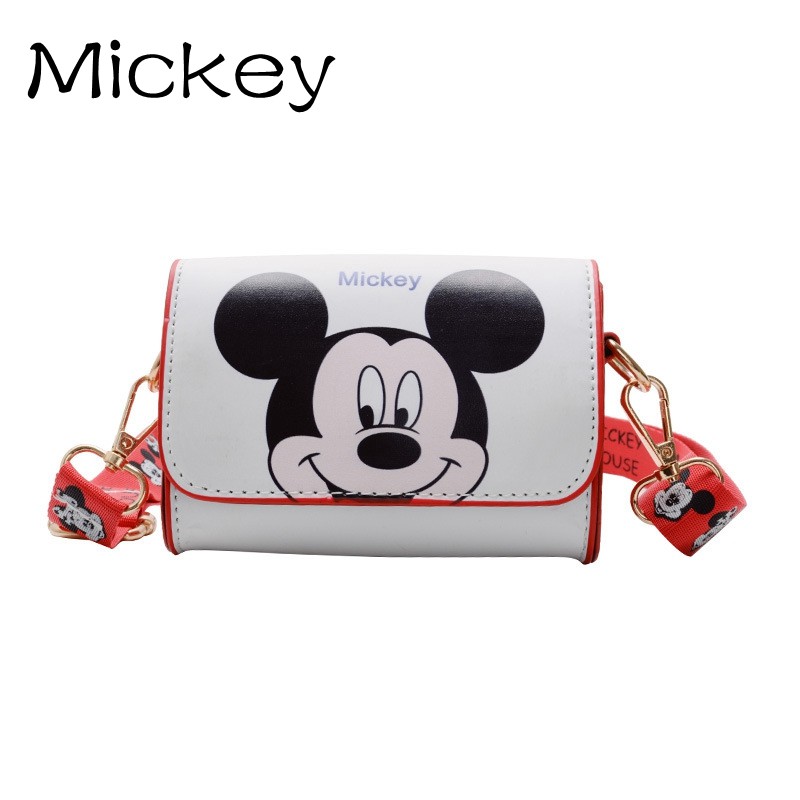 Túi Đeo Chéo Hình Chuột Mickey Dễ Thương Cho Bé Gái