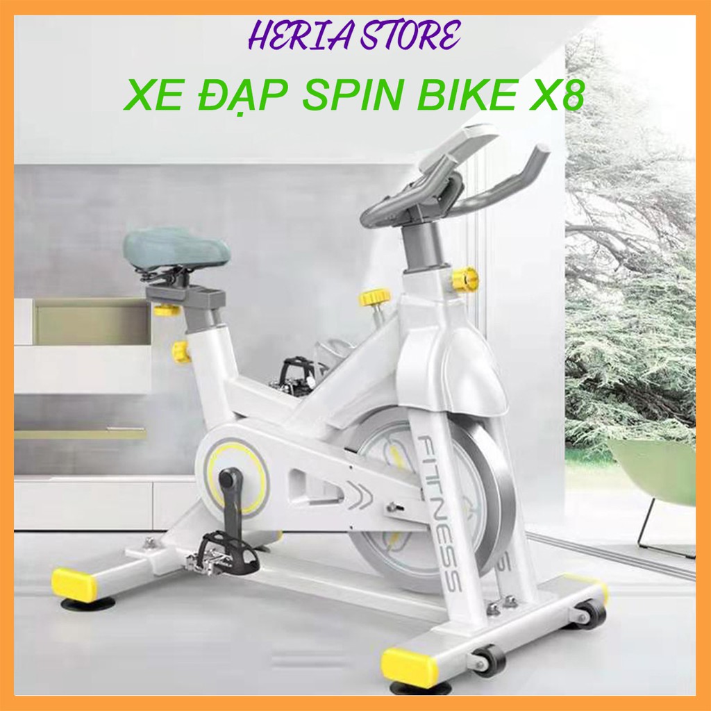 Xe đạp tập thể dục tại nhà đa năng cao cấp Spinning Bike X8 bảo hành 24 tháng Heria Store