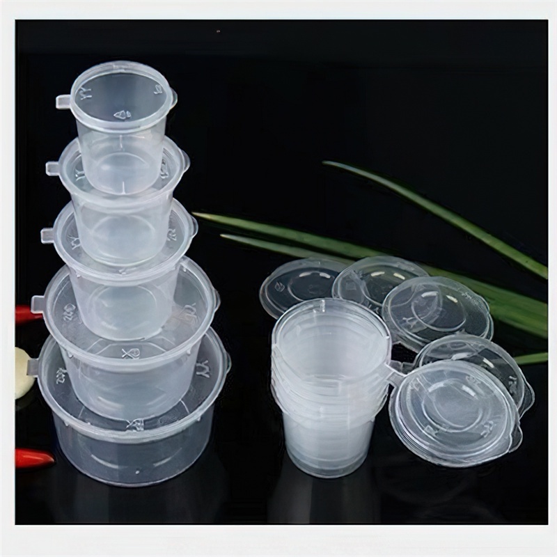 Set 10 Hộp Đựng Gia Vị Mini Bằng Nhựa Trong Suốt Có Nắp Đậy Dùng Một Lần Đa Ứng Dụng