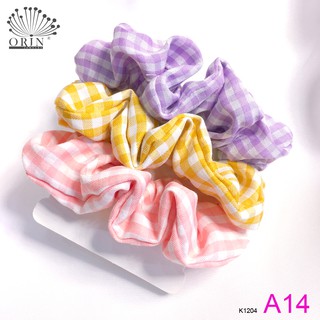 Set 3 dây buộc tóc, cột tóc vải scrunchies thời trang Orin ( K1204 kiểu A14)