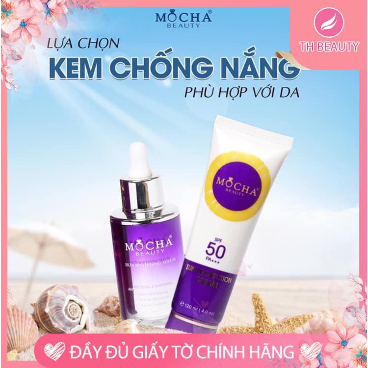 &lt;THẬT 100%&gt; Kem chống nắng Mocha dành cho mặt và body với SPF 50PA+++