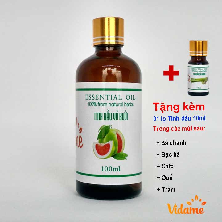 [HÀNG VIP] Tinh Dầu Bưởi 100ml VIDAME - Có thể dùng tinh dầu bưởi mọc tóc rất hiệu quả - Xông thơm Phòng - ngủ ngon