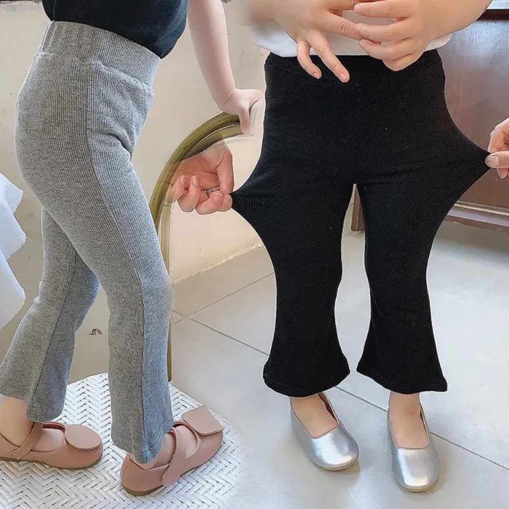 Quần cotton dáng dài thoáng khí thời trang Hàn Quốc dành cho bé gái