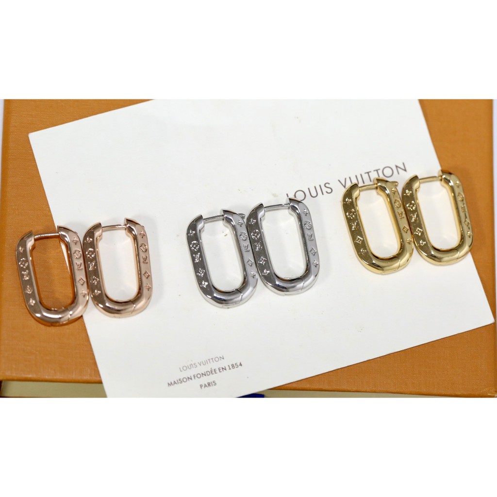 Bông Tai Hình Oval Bằng Thép Titan Cao Cấp Không Gây Dị Ứng Phong Cách Nhật Hàn Cổ Điển Thời Trang Cho Nữ