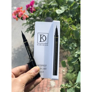 Bút Dạ Kẻ Mắt Nước Karadium Waterproof Brush Liner Black 0.55g