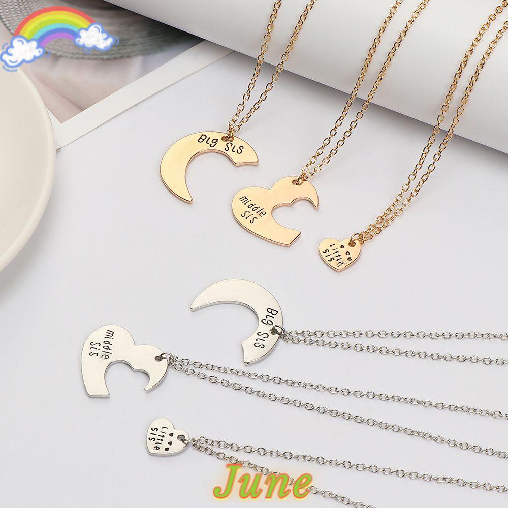 Set 3 dây chuyền mặt ghép 3 người bạn thân nhất cho chị em trung niên