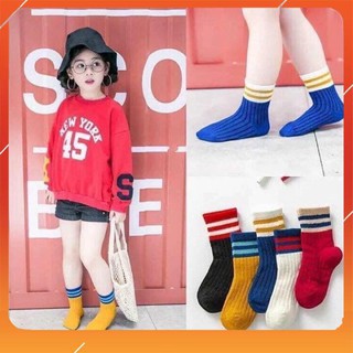 Lố 10 đôi tất cao cổ bé sporty len tăm cho bé yêu