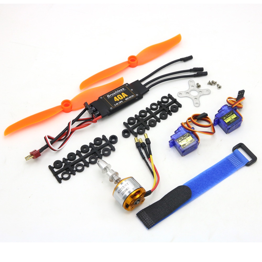 Động Cơ Không Chổi Than A2212 2212 2200KV 1400KV 1000KV 30A 40A / 40A BLheli ESC SG90 9G Micro Servo 6035 Cho Máy Bay Trực Thăng Điều Khiển Từ Xa