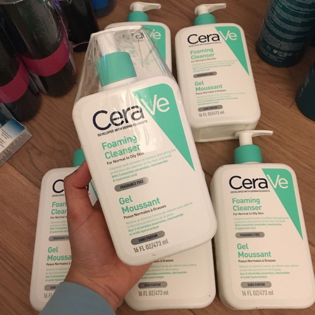 Sữa rửa mặt CeraVe Foaming Cleanser nội địa Pháp