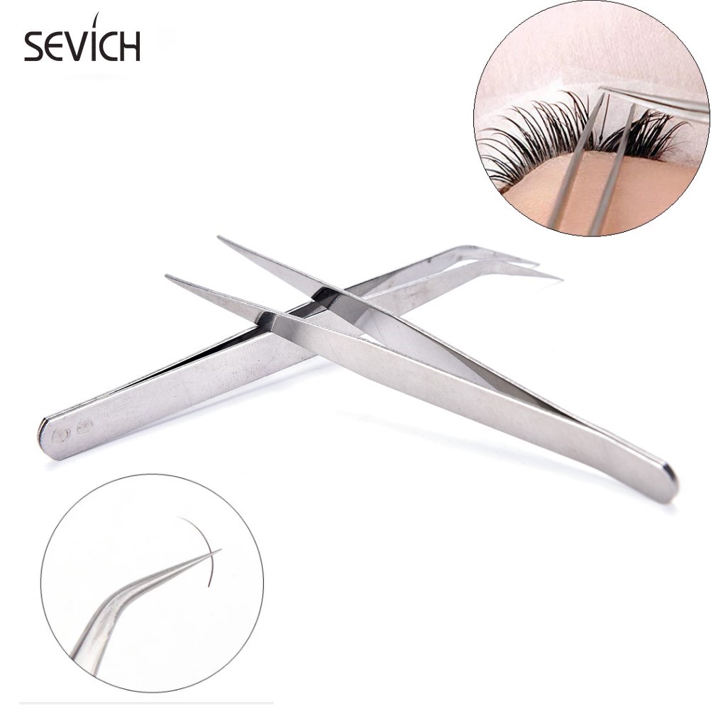 Nhíp hỗ trợ nối lông mi SEVICH bằng thép không gỉ đa năng