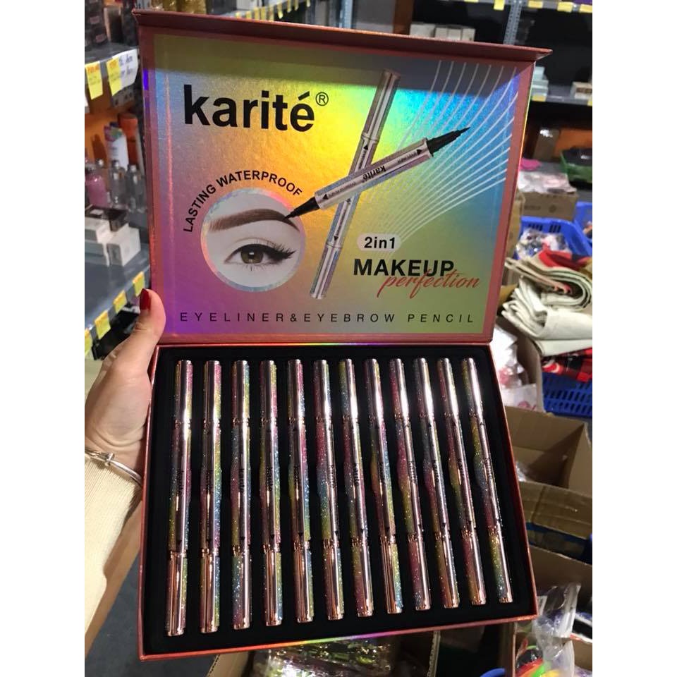 Bút kẻ mắt 2 đầu cầu vồng của kissbeauty E106 | BigBuy360 - bigbuy360.vn