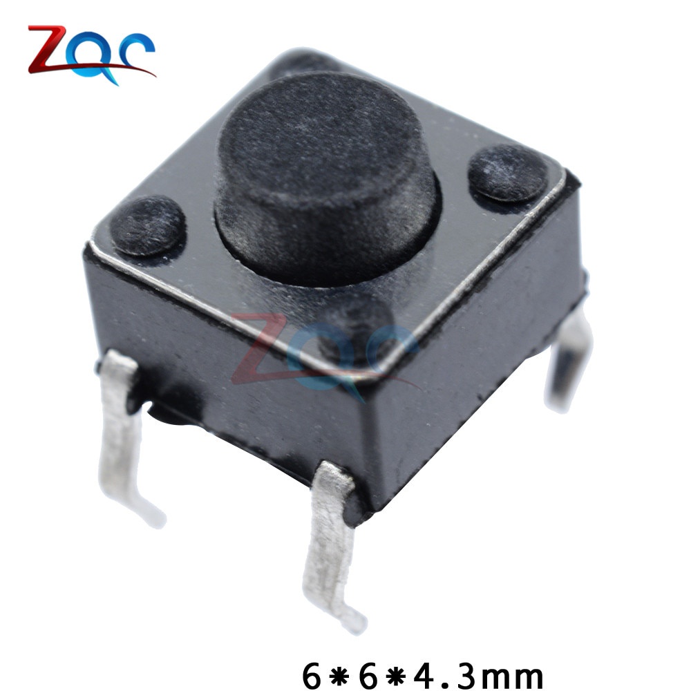 50 nút nhấn 4 chân cắm 6x6 X 4.3mm 6x5mm 6x6 X 6mm 6x6 X 7mm 6x8mm 6x9mm 6x6 X 10mm 6x13mm