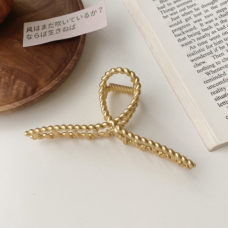 Kẹp tóc hình cá mập bằng kim loại phong cách Hàn Quốc cho nữ