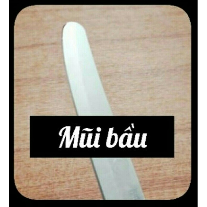 Hộp 12 Cây Dao Kinwi Stainless Steel Kitchen Knife Cán Vàng Mũi Bầu - 512