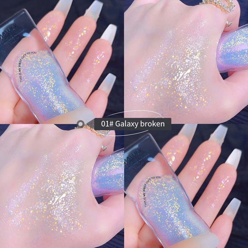 Kim sa bôi mắt ANNIES Maffick dạng lỏng màu đơn sắc kim cương vỡ ngọc trai lấp lánh