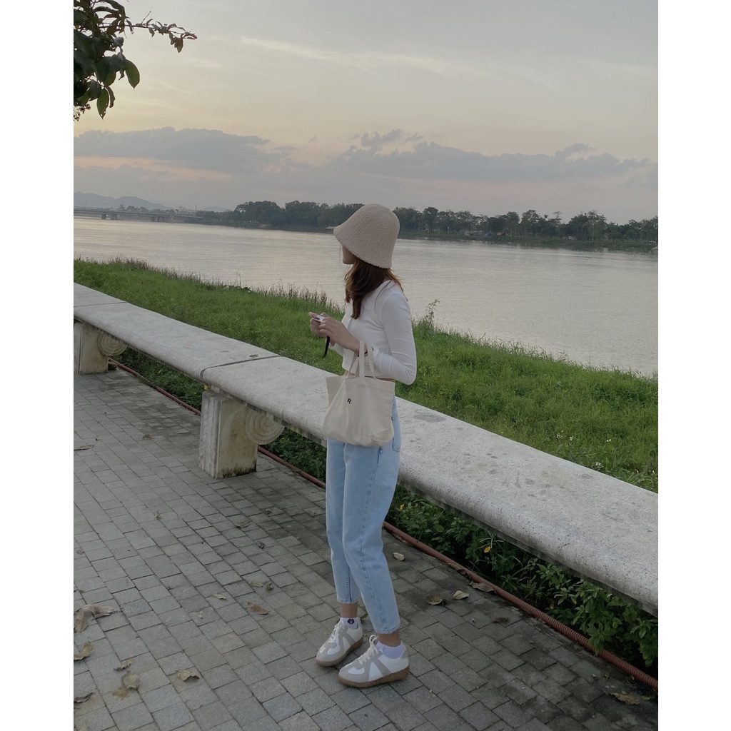 Quần Jeans Nữ Lưng Cao Màu Xanh Sáng LDM-101