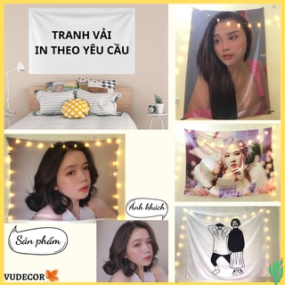 Tranh vải in theo yêu cầu, thảm treo tường in ảnh theo yêu cầu