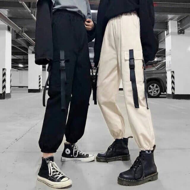 Quần jogger kaki túi cài