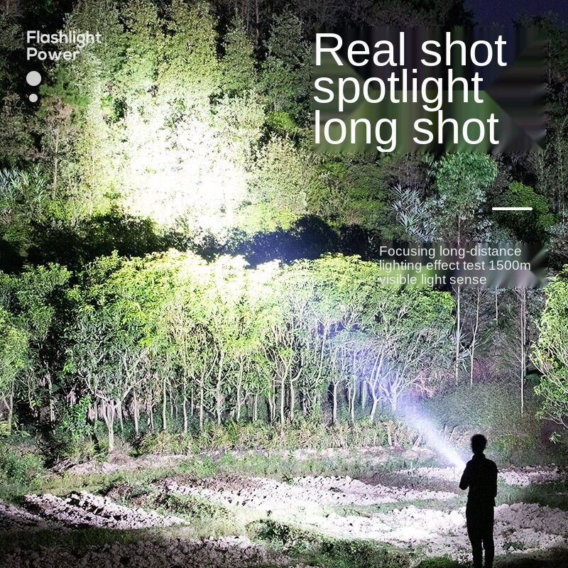 Đèn pin mini siêu sáng đa năng có thể sạc lại tiện lợi