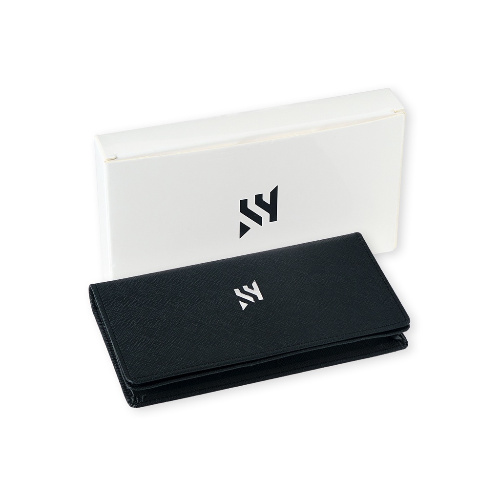 Ví Da SLY + Card Holder Saffiano Cao Cấp