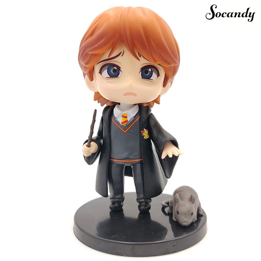 Set 6 Mô Hình Nhân Vật Hoạt Hình Harry Potter Dùng Để Trang Trí Bánh Kem