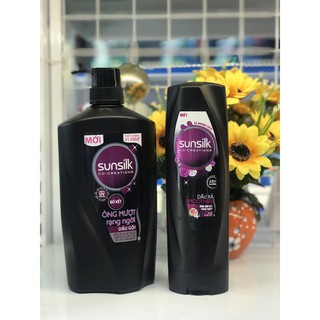 Combo Dầu gội Sunsilk óng mượt rạng ngời 900g + Dầu xả Sunsilk óng mượt rạng ngời 320g