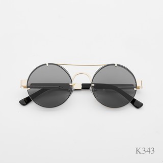 Kính mát nam nữ, Kinh mắt tròn đẹp gọng kiếng râm đen du lịch chống nắng K343 - seno_official