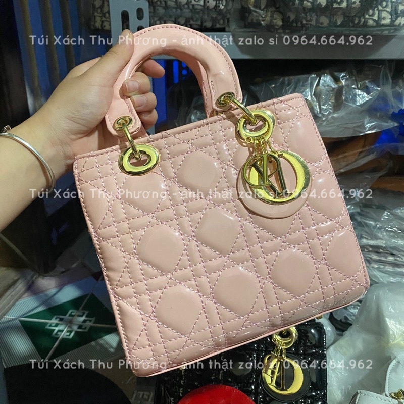 [HÀNG CÓ SẴN] Túi dì.or 5 ô bóng quai to (cam kết chuẩn ảnh)