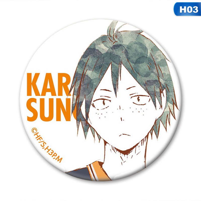 Huy Hiệu Cài Áo Hình Nhân Vật Haikyuu Trong Anime