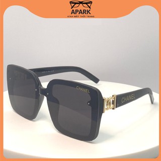Kính mát thời trang nữ FULL BOX gọng vuông to gọng nhựa cao cấp , kính râm đi biển hot tred 2021 - APARKZ AP57