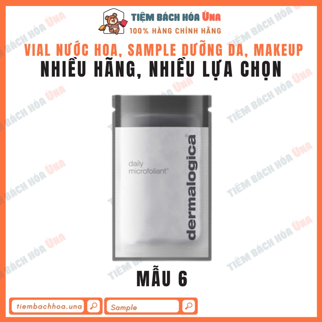 Tẩy tế bào chết Dermalogica loại Daily Microfoliant, Daily Superfoliant dạng gói sample nhiều loại chính hãng dùng thử