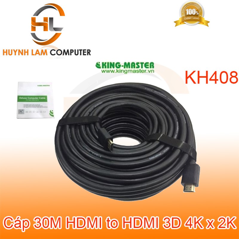 Cáp HDMI to HDMI 30m-Cáp HDMI to HDMI 30m Kingmaster KH408