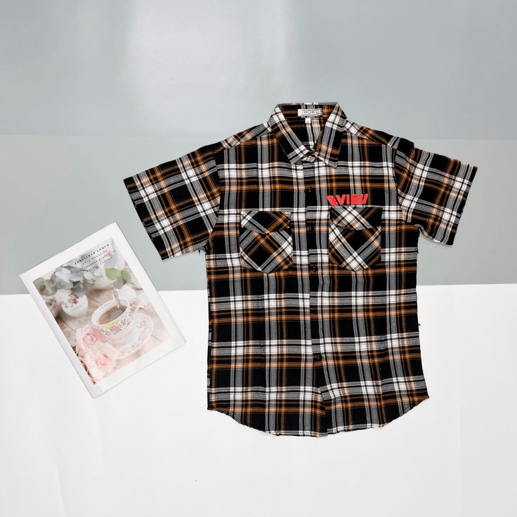 (HCM) ÁO SƠ MI NAM CARO TAY NGẮN THỜI TRANG PHONG CÁCH HOTTREND DÀNH CHO CÁC ANH EM BẠN TRẺ KME FASHION