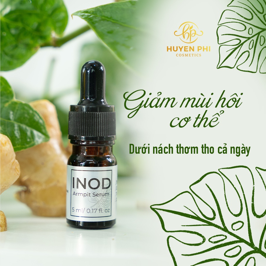 Combo 2 serum INOD Huyền Phi dung tích tổng 15ml khử hôi nách, hôi miệng, hôi chân [chính hãng]