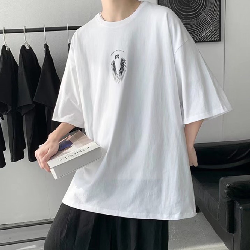 Áo Thun Tay Ngắn Dáng Rộng In Chữ Phong Cách Hip Hop Đường Phố Nhật Bản Thời Trang Mùa Hè Cho Nam Và Nữ