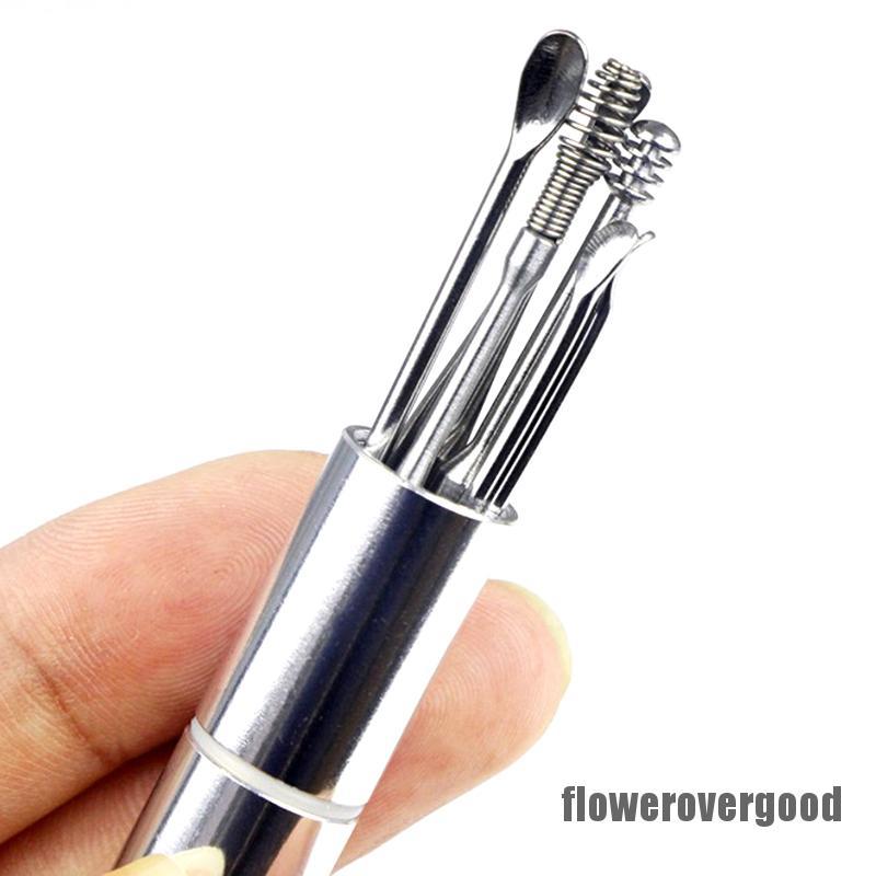 [Hàng mới về] Bộ 6 Dụng Cụ Lấy Ráy Tai Hình Xoắn Ốc Bằng Thép Không Gỉ Chất Lượng Cao | BigBuy360 - bigbuy360.vn