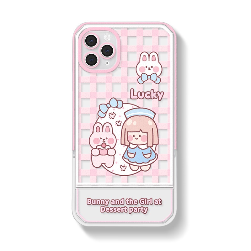 Ốp lưng iphoneỐp Điện Thoại  Kèm Giá Đỡ Tàng Hình Họa Tiết Hoạt Hình Dễ Thương Cho iphone 14 / 13Pro 12 / xs / 6 / 7 / 8PLUSDinuo case