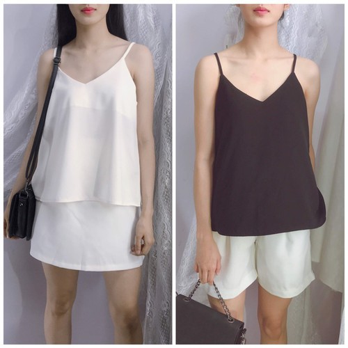 Bigsize Áo hai dây cổ V áo quốc dân siêu đẹp MS10