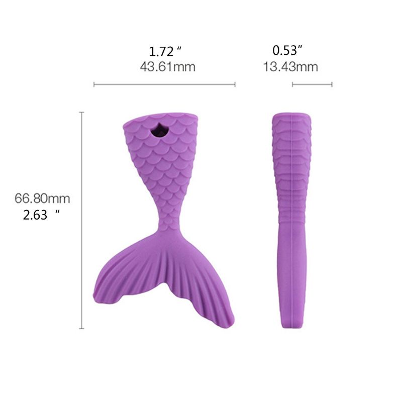 Đồ Chơi Ngậm Nướu Hình Đuôi Cá Bằng Silicone Không BPA Dành Cho Trẻ Em