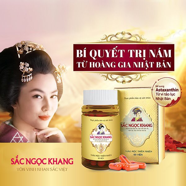 Bộ đôi kết hợp giảm nám 2 [Viên uống Sắc Ngọc Khang vi tảo lục &  Kem dưỡng da ban đêm Sắc Ngọc Khang 30g] | BigBuy360 - bigbuy360.vn