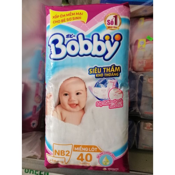 Tã lót Bobby NB2- 40 miếng