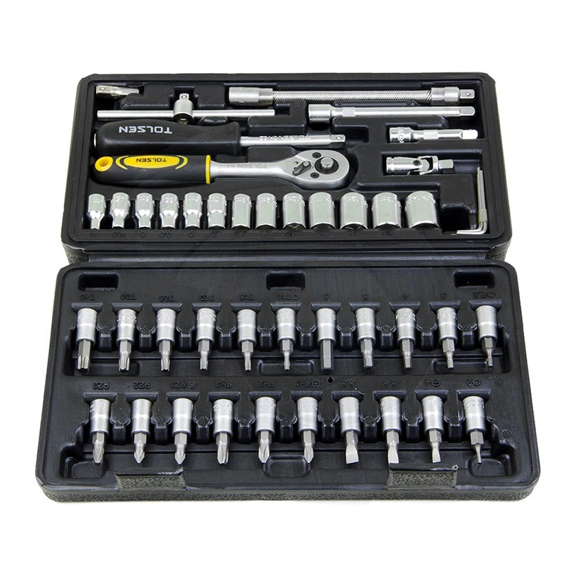 BỘ TÍP 1/4" 46 MÓN- TOLSEN 15138