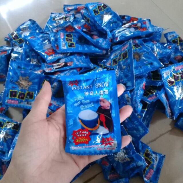 50 gói tuyết xanh bông bạc làm slime - tuyết nhân tạo mã PX1037