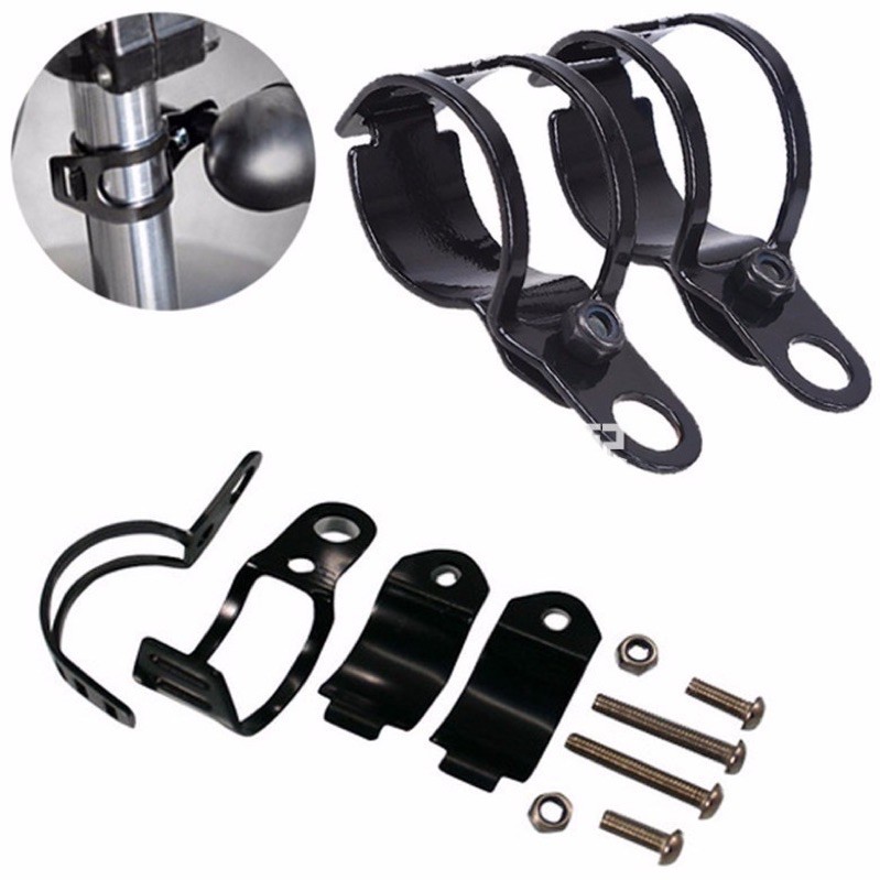 Pát gắn đèn trợ sáng trên phuộc- Cặp Pat lắp phuộc xi nhan đèn xe độ cafe race tracker xe máy- motor ơi