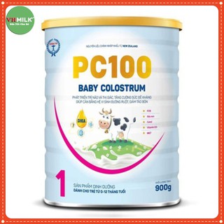 Sữa bột pc100 baby colostrum 900g, giúp bé phát triển trí não và thị giác