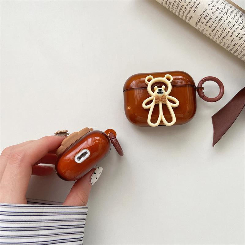Vỏ ốp case bảo vệ bao đựng tai nghe không dây bluetooth kèm charm1/2/3/Pro/i12/i9/i7/tws